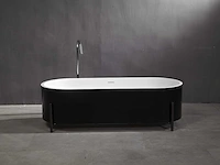 Mawialux vrijstaand bad - solid surface - wit/zwart - afbeelding 3 van  8