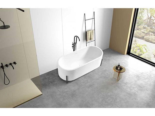 Mawialux vrijstaand bad - solid surface (beschikbaar in 3 kleuren) - afbeelding 4 van  21