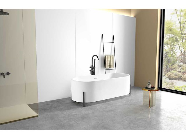 Mawialux vrijstaand bad - solid surface (beschikbaar in 3 kleuren) - afbeelding 3 van  21
