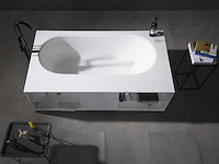 Mawialux vrijstaand design bad - solid surface - mat wit - afbeelding 2 van  7