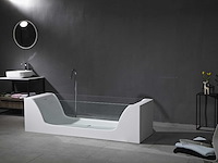 Mawialux vrijstaand design bad - solid surface - mat wit - afbeelding 5 van  7