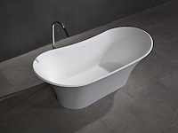 Mawialux vrijstaand design bad - solid surface - mat wit - afbeelding 3 van  6