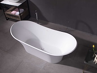Mawialux vrijstaand design bad - solid surface - mat wit - afbeelding 4 van  6