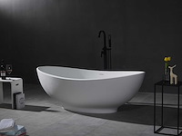 Mawialux vrijstaand design bad - solid surface - mat wit - afbeelding 5 van  8