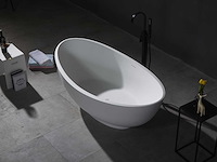 Mawialux vrijstaand design bad - solid surface - mat wit - afbeelding 6 van  8