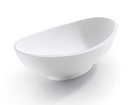 Mawialux vrijstaand design bad - solid surface - mat wit - afbeelding 7 van  8