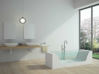 Mawialux vrijstaand design bad - solid surface - mat wit - afbeelding 2 van  7