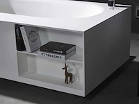Mawialux vrijstaand design bad - solid surface - mat wit - afbeelding 5 van  7