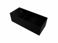 Mawialux vrijstaand design bad - solid surface - mat zwart - afbeelding 5 van  7
