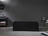 Mawialux vrijstaand design bad - solid surface - mat zwart