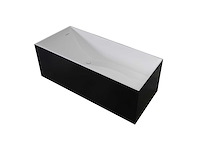 Mawialux vrijstaand design bad - solid surface - wit/zwart - afbeelding 4 van  6
