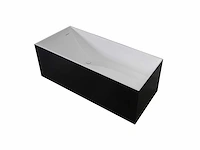 Mawialux vrijstaand design bad - solid surface - wit/zwart - afbeelding 4 van  6