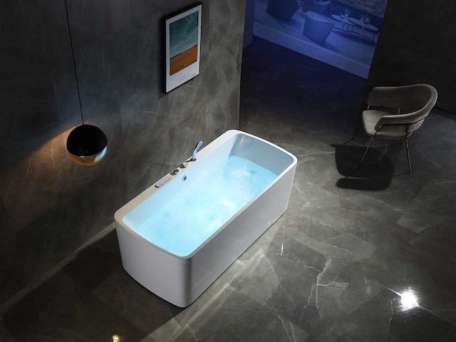 Mawialux vrijstaand massagebad - glans wit - afbeelding 3 van  10