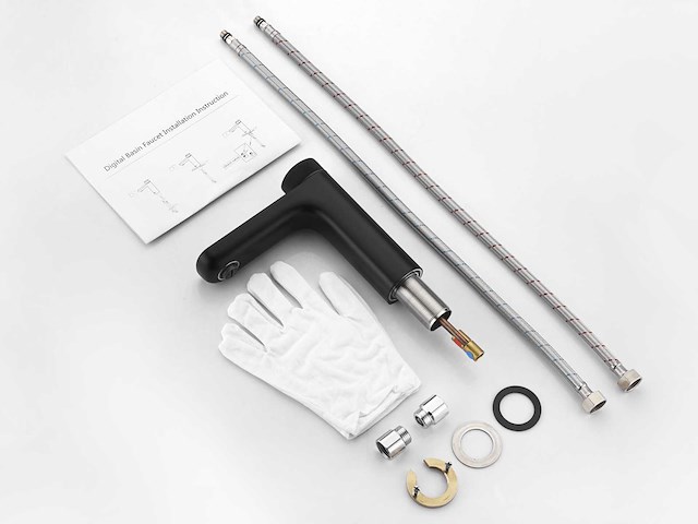 Mawialux wastafelkraan digitaal chroom - afbeelding 2 van  8