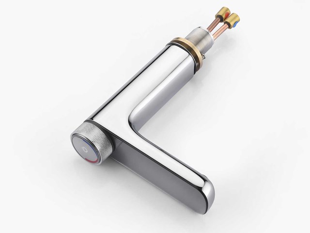 Mawialux wastafelkraan digitaal chroom - afbeelding 7 van  8