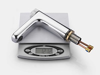 Mawialux wastafelkraan digitaal chroom - afbeelding 7 van  9