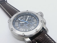 Max gp racer carbon chronograaf herenhorloge met schroefkroon - afbeelding 3 van  9