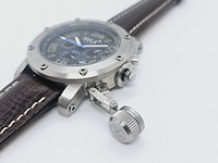 Max gp racer carbon chronograaf herenhorloge met schroefkroon - afbeelding 5 van  9