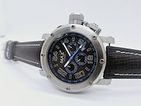 Max gp racer carbon chronograaf herenhorloge met schroefkroon - afbeelding 6 van  9