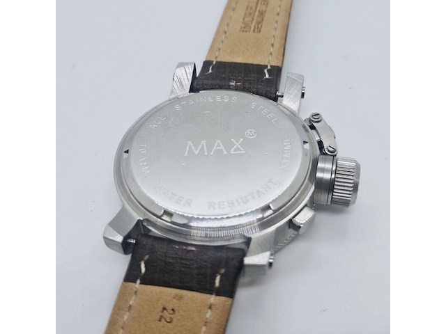 Max gp racer carbon chronograaf herenhorloge met schroefkroon - afbeelding 9 van  9