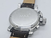 Max gp racer carbon chronograaf herenhorloge met schroefkroon - afbeelding 9 van  9