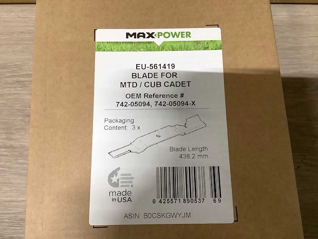 Max power grasmaaier mes (6x) - afbeelding 2 van  3