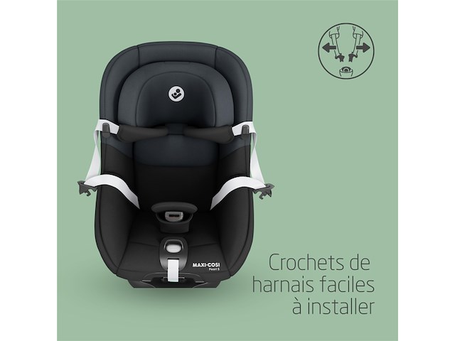 Maxi-cosi pearl s autostoeltje tonal black vanaf 3 maanden tot 4 jaar oud - afbeelding 4 van  5