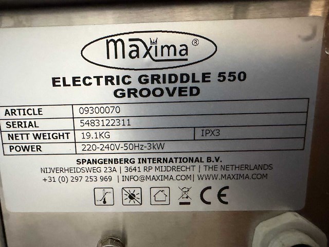 Maxima - 550 - rvs-grill- en bakplaat - afbeelding 5 van  5
