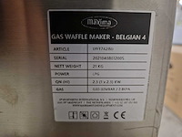 Maxima - wafelijzer - 4 belgische wafels - gas - afbeelding 4 van  4