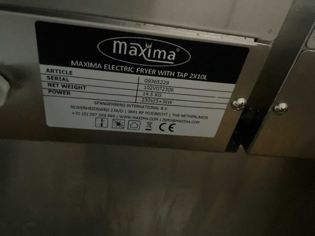 Maxima 2x 10 liter friteuse - afbeelding 6 van  6