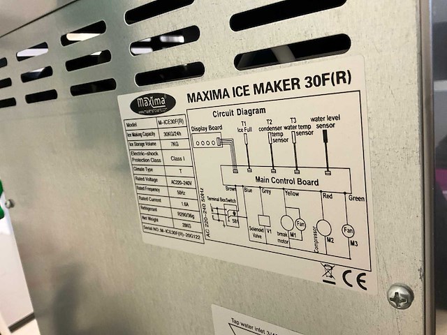 Maxima m-ice30f(r) ijsmachine - afbeelding 1 van  1