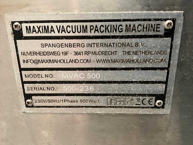 Maxima mvac 500 vacuümmachine - afbeelding 8 van  8