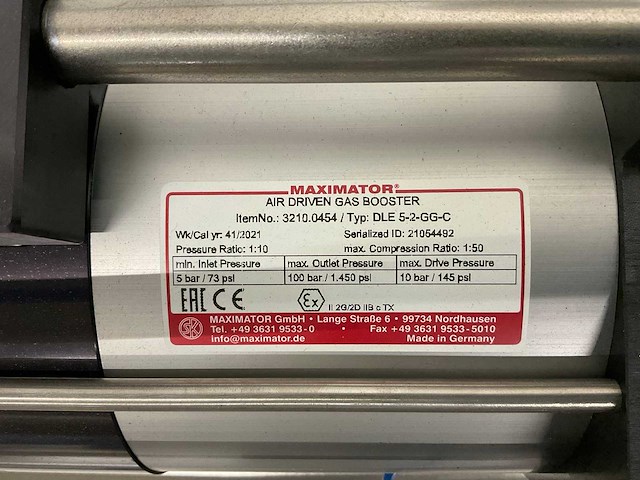 Maximator dle 5-2-gg-c gasbooster - afbeelding 5 van  7