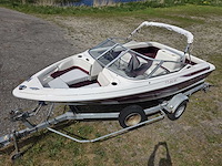 Maxum - 3.0 mercruiser 140 pk inboard + 1500 kg boottrailer - speedboot + trailer - afbeelding 2 van  34