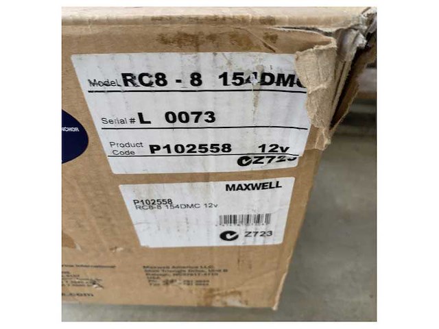 Maxwell rc8-8 12v electric anchor winch 1000w stainless steel 8 mm - afbeelding 3 van  4