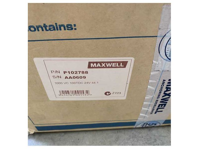 Maxwell stainless steel 100tdc capstan deck unit with gearbox - p102788 - afbeelding 3 van  4