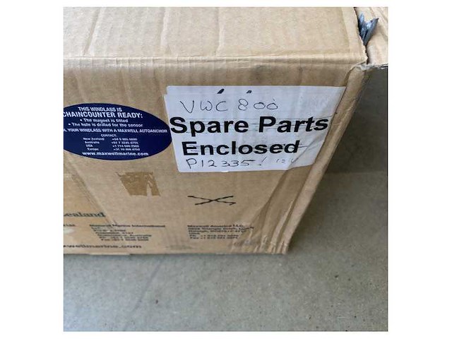 Maxwell vwc800 stainless steel windlass deck unit with capstan - p12335 - afbeelding 1 van  1