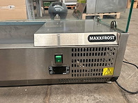 Maxx frost - e-vrx1400/380 - rvs gekoelde opzetvitrine met glazen opbouw - afbeelding 2 van  5