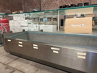 Maxx frost - e-vrx1400/380 - rvs gekoelde opzetvitrine met glazen opbouw - afbeelding 3 van  5