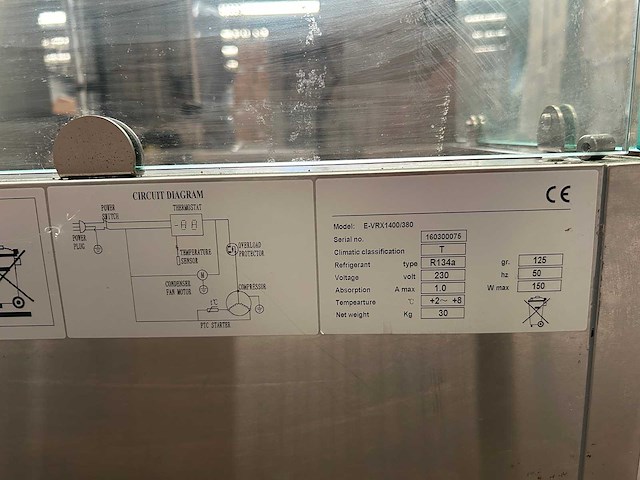 Maxx frost - e-vrx1400/380 - rvs gekoelde opzetvitrine met glazen opbouw - afbeelding 5 van  5