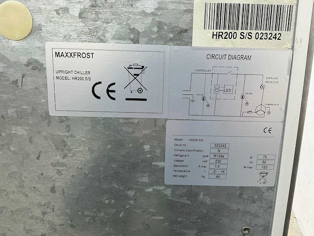 Maxxfrost - hr200 s/s - koelkast - afbeelding 5 van  5