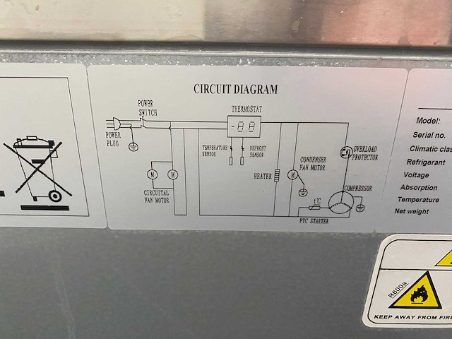 Maxxfrost mkwb-4d - rvs koelwerkbank 223cm - afbeelding 13 van  19