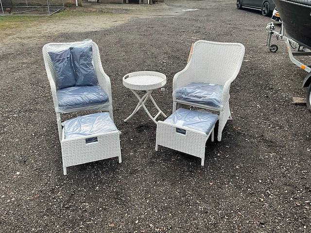 Maxxgarden hampton bay 5-piece chat set tuinstoel set (7x) - afbeelding 1 van  8