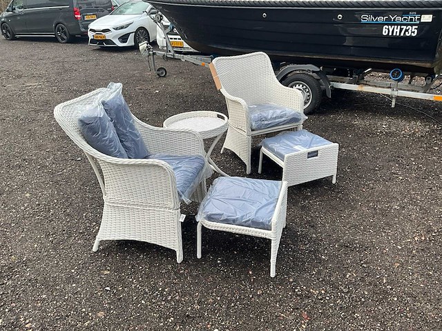 Maxxgarden hampton bay 5-piece chat set tuinstoel set (7x) - afbeelding 3 van  8