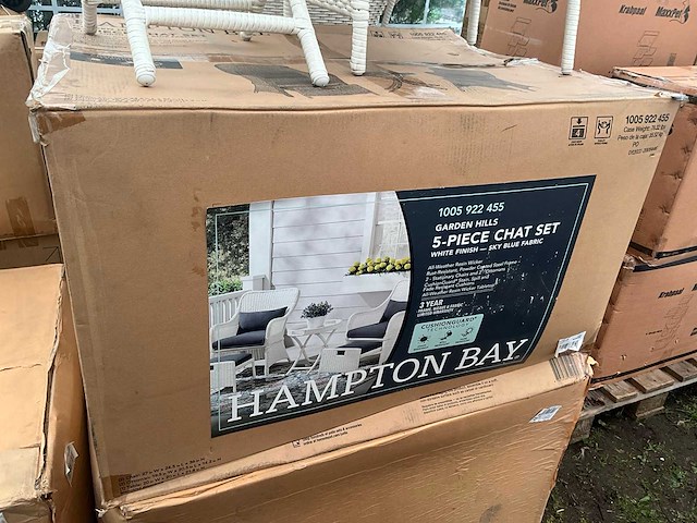 Maxxgarden hampton bay 5-piece chat set tuinstoel set (7x) - afbeelding 8 van  8