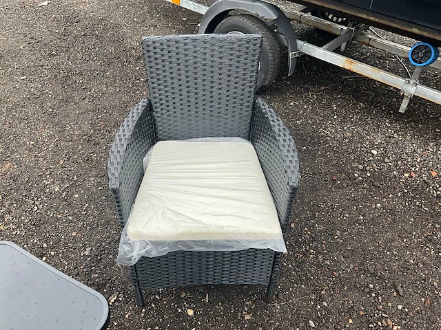 Maxxgarden rattan tuinset tuinstoel met tafel (12x) - afbeelding 3 van  8