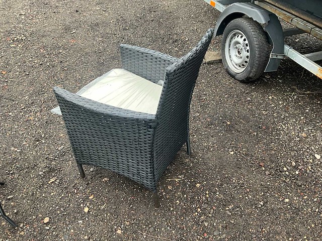 Maxxgarden rattan tuinset tuinstoel met tafel (12x) - afbeelding 2 van  5