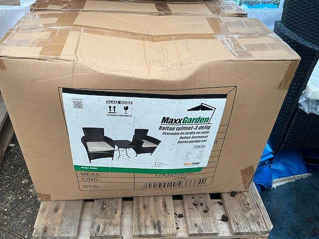 Maxxgarden rattan tuinset tuinstoel met tafel - afbeelding 7 van  8