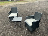 Maxxgarden rattan tuinset tuinstoel met tafel - afbeelding 2 van  6