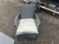 Maxxgarden rattan tuinset tuinstoel met tafel - afbeelding 3 van  8